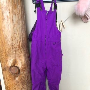 Lands End Girls Ski Bibs Pants